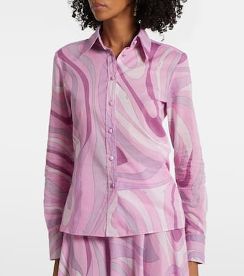Camisa Orchidee de muselina de algodón | Pucci
