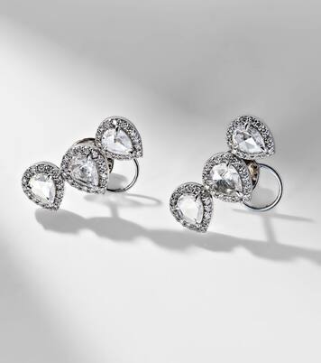 Orecchini Kanika in oro bianco 18kt con diamanti | Kamyen