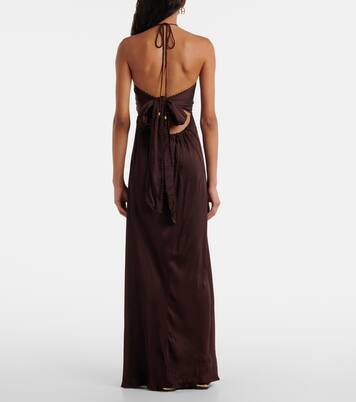 Robe longue Carla à perles | Poupette St Barth