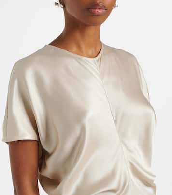 Robe longue de mariée Slouch en satin | Toteme