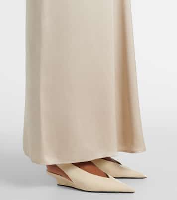 Robe longue de mariée Slouch en satin | Toteme