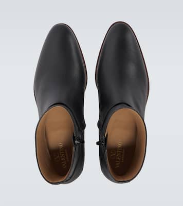 Ankle Boots Pat VLogo Signature aus Leder | Valentino Garavani