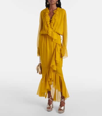 Karli 125 glitter platform sandals | Jimmy Choo