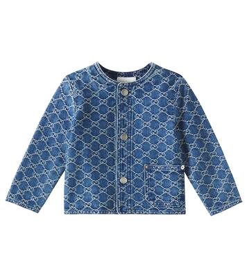 Baby GG denim jacquard jacket | Gucci Kids