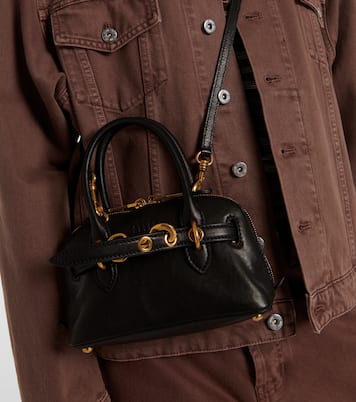 Aventure Mini leather tote bag | Miu Miu