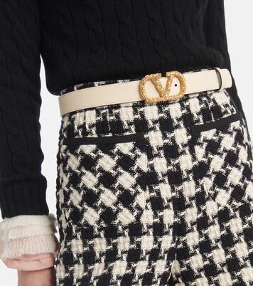 Gürtel VLogo Signature aus Leder mit Kristallen | Valentino Garavani