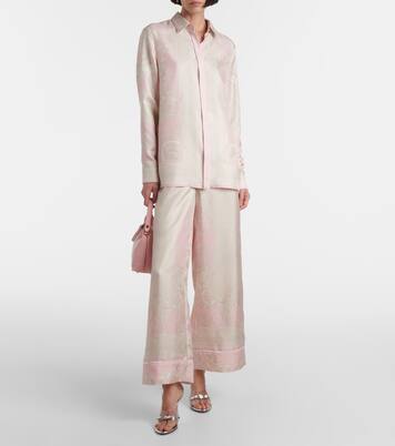 Bluse La Coupe Des Dieux aus Seide | Versace