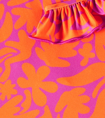 Printed ruffled swimsuit | Il Gufo