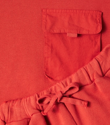 Cotton fleece T-shirt and shorts set | Il Gufo