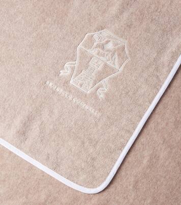 Logo cotton terry beach towel | Brunello Cucinelli