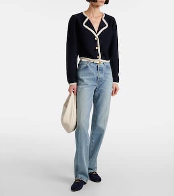 Cardigan Corded Cardi aus Wolle und Baumwolle | Frame