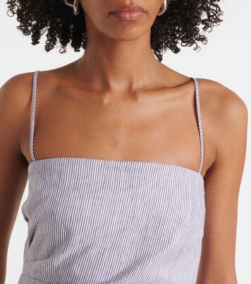 Robe midi en lin et coton | Vince