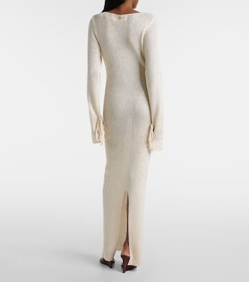 Kyle sequined knitted maxi dress | Bananhot