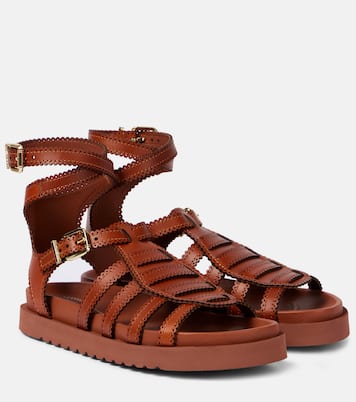 Goldie leather gladiator sandals | Zimmermann