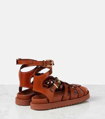 Goldie leather gladiator sandals | Zimmermann
