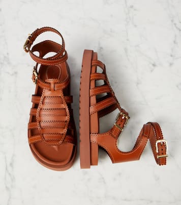 Goldie leather gladiator sandals | Zimmermann