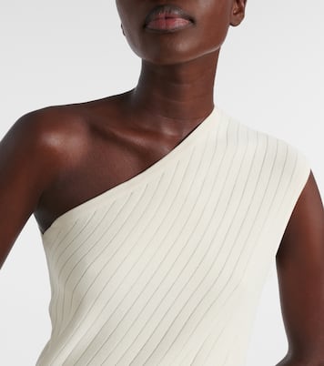 Robe midi asymétrique en crêpe | Alaïa