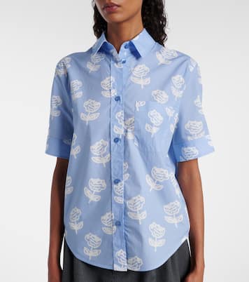 Bedrucktes Hemd aus Baumwollpopeline | Marni