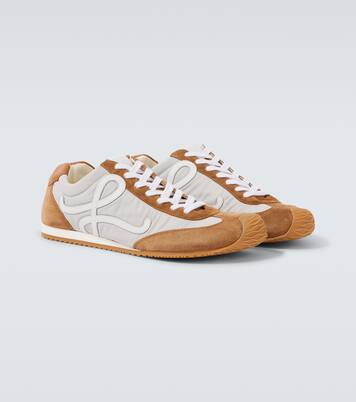 Ballet Runner 2.0 suede-trimmed sneakers | Loewe