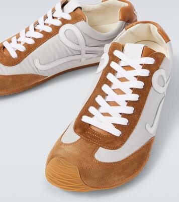 Ballet Runner 2.0 suede-trimmed sneakers | Loewe