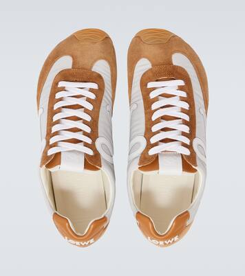 Ballet Runner 2.0 suede-trimmed sneakers | Loewe