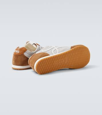 Ballet Runner 2.0 suede-trimmed sneakers | Loewe
