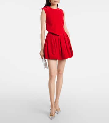 Cotton velvet crop top  | Patou