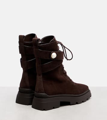 Noemi 45 suede combat boots | Jimmy Choo