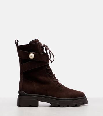 Noemi 45 suede combat boots | Jimmy Choo