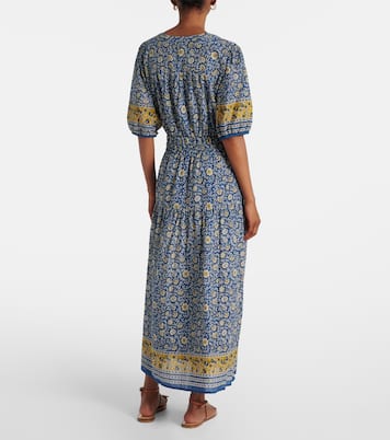 Robe longue Natalia en coton à fleurs | Velvet