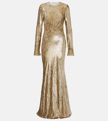 Robe longue Fil Coupé | Self-Portrait