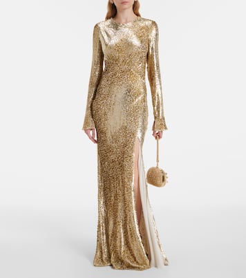 Robe longue Fil Coupé | Self-Portrait