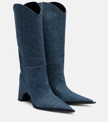 Bridge denim cowboy boots | Coperni