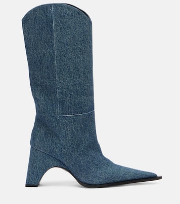 Bridge denim cowboy boots | Coperni