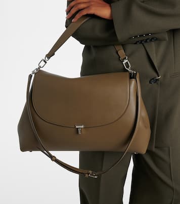 Schultertasche T-Lock Medium aus Leder | Toteme