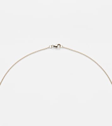 9kt gold locket necklace with diamonds | Persée