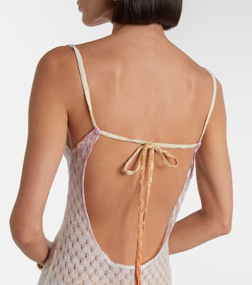 Wave lamé beach cover-up | Missoni