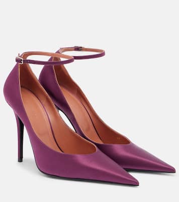 Anok 105 satin pumps | Amina Muaddi