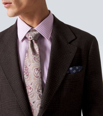 Krawatte aus Seiden-Jacquard | Charvet