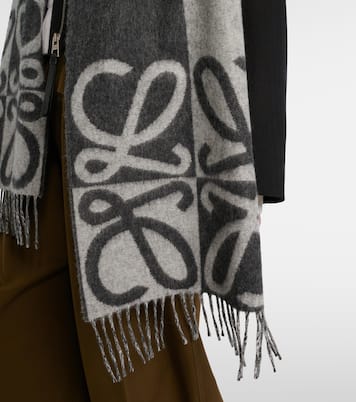 Anagram wool and cashmere scarf | Loewe