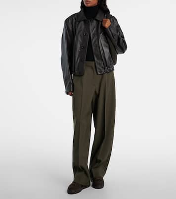 Sneakers Hollywood 32 in suede con shearling | Bogner