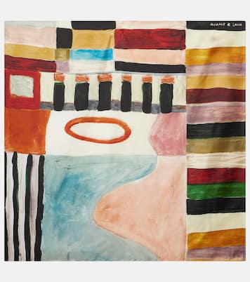 x LRNCE Michelle printed silk scarf | Alémais
