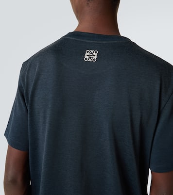 Printed cotton-blend jersey T-shirt | Loewe