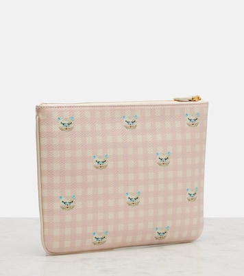 Bedruckte Clutch VLogo Medium aus Leder | Valentino Garavani