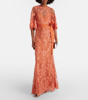 Embroidered lace and tulle gown | Elie Saab