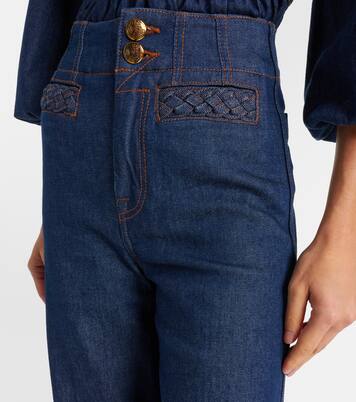 Awaken high-rise flared jeans  | Zimmermann