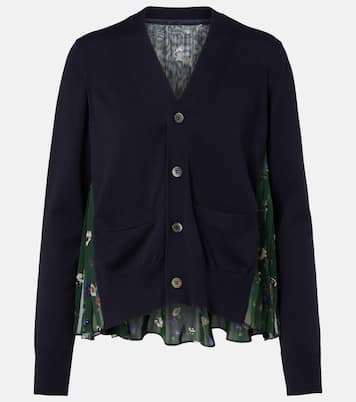 Floral cotton cardigan | Sacai