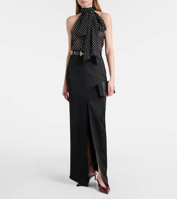 Pumps slingback in pelle stampata | Tom Ford