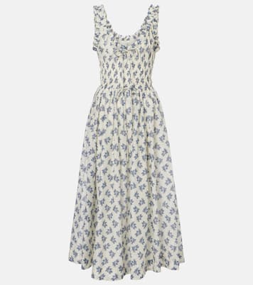 Emmaretta floral cotton midi dress | Dôen