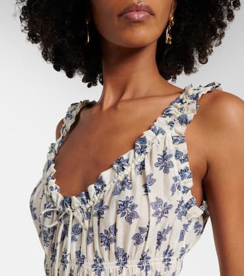 Emmaretta floral cotton midi dress | Dôen